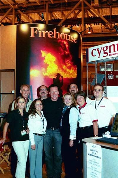 Dave Iannone with the Firehouse.com team at an industry trade show