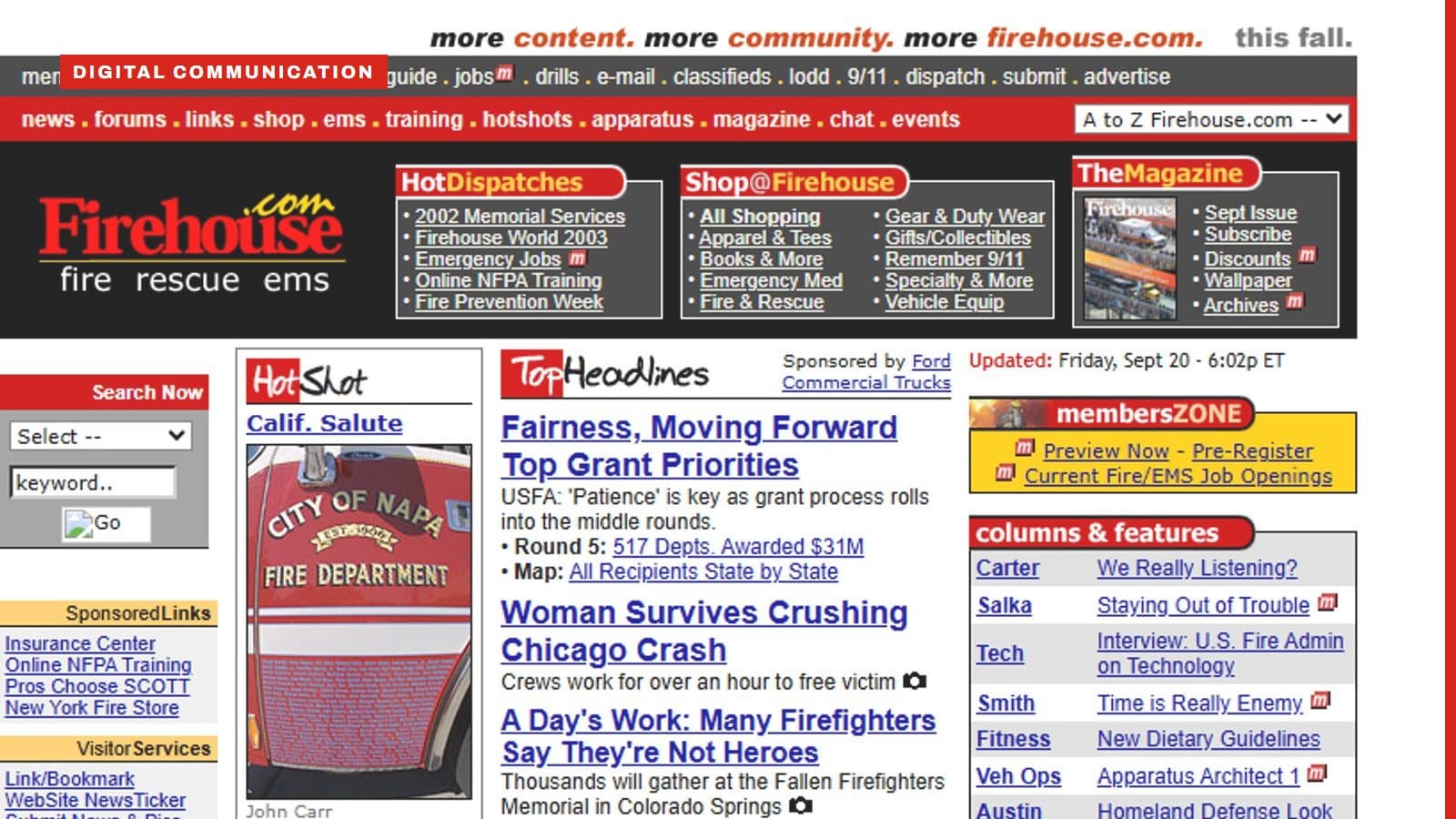 Building the Online Home the Fire Service Did Not Yet Have