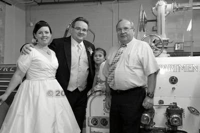 Chief Doc Moltrup with Dave Iannone at his wedding