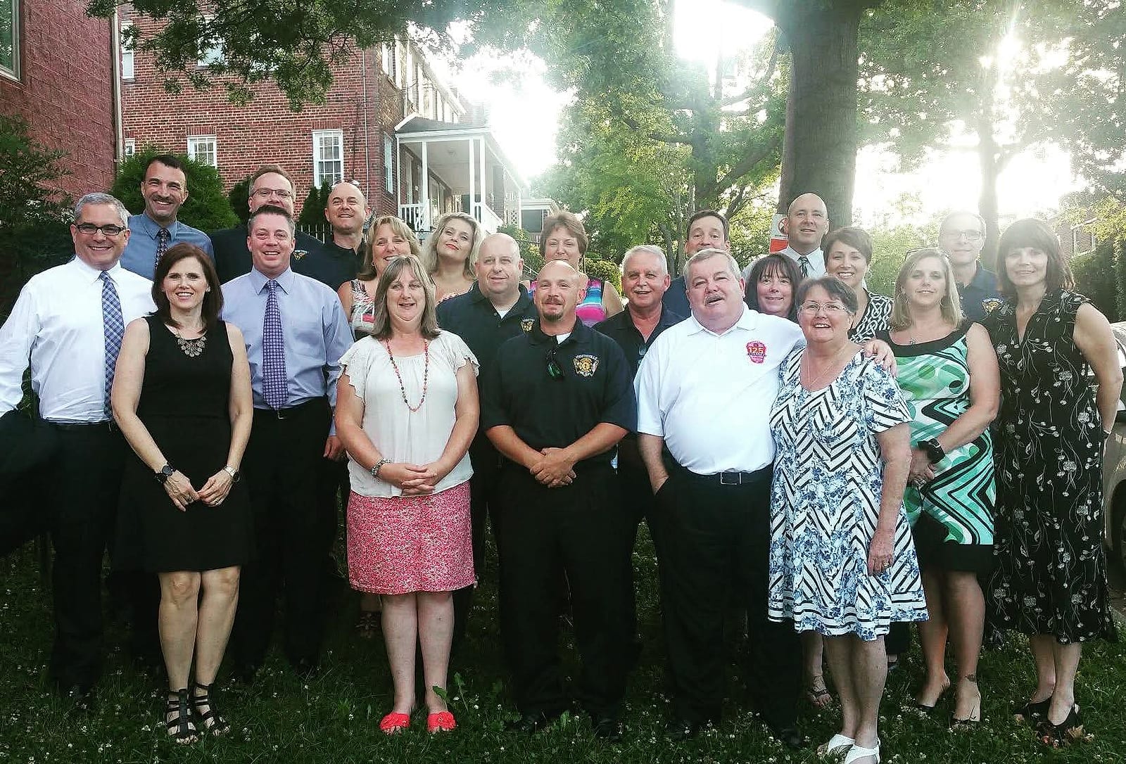 HVFD family gathered at Eric "Buddha" Taylor's services