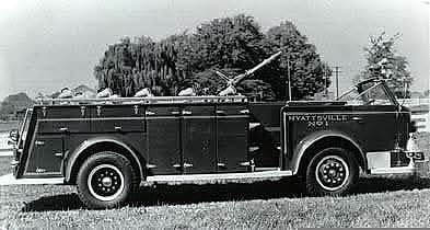 A vintage Hyattsville No. 1 pumper